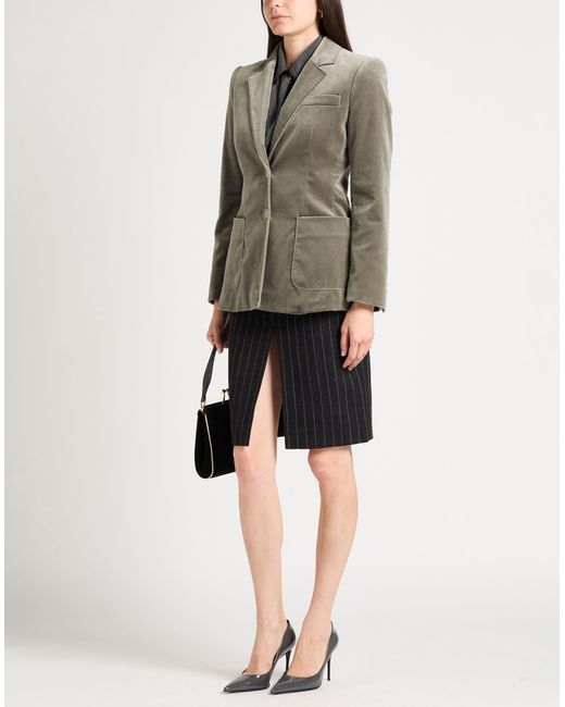 Alberta Ferretti Black Blazer Cotton, Elastane