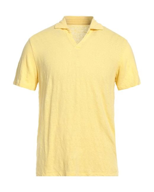 Majestic Filatures Yellow Polo Shirt for men
