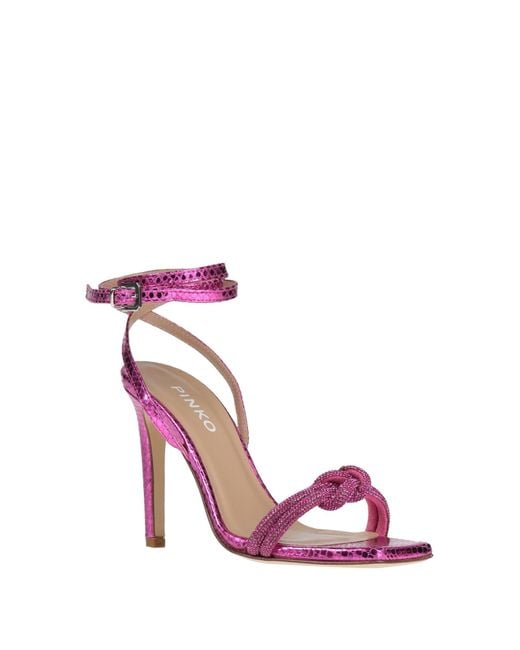Pinko Pink Sandals Leather