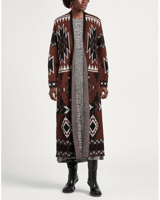 Gaelle Paris Brown Cardigan Viscose, Polyester, Polyamide
