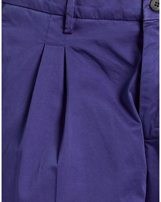 Boglioli Blue Pants Cotton, Elastane for men