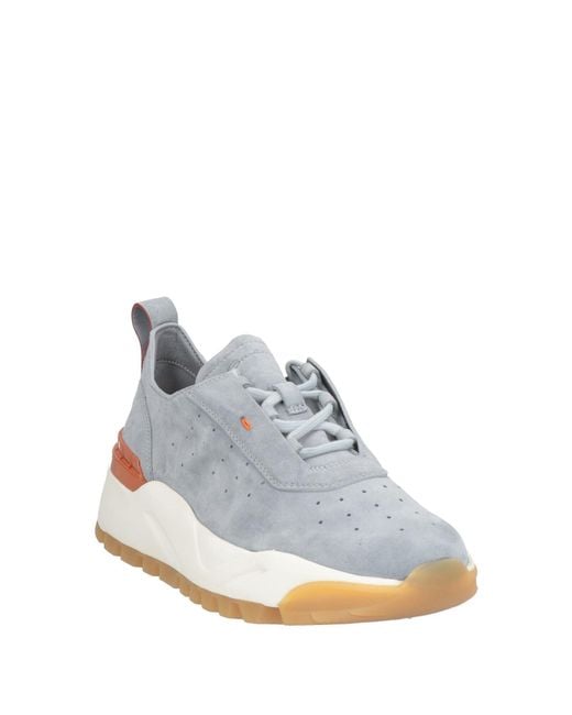 Santoni White Sky Sneakers Leather