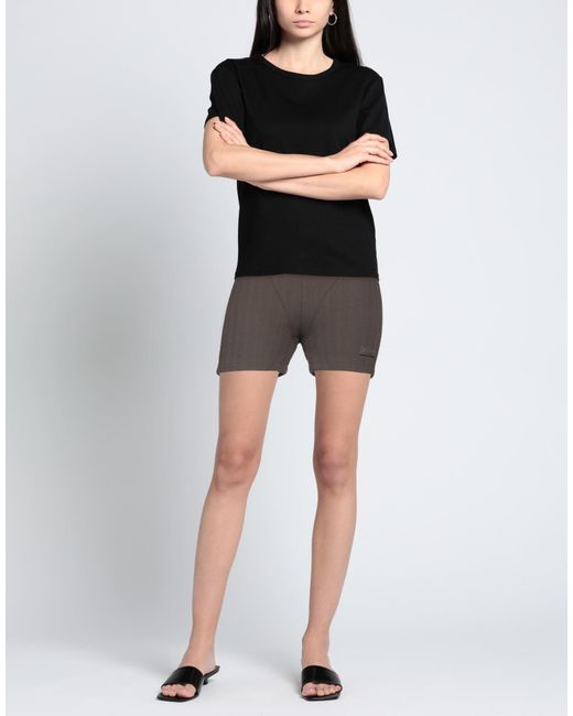 032c Gray Shorts & Bermuda Shorts Polyamide, Elastane