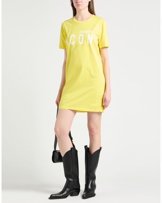 DSquared² Yellow Mini Dress