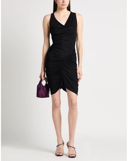 Atlein Black Midi Dress