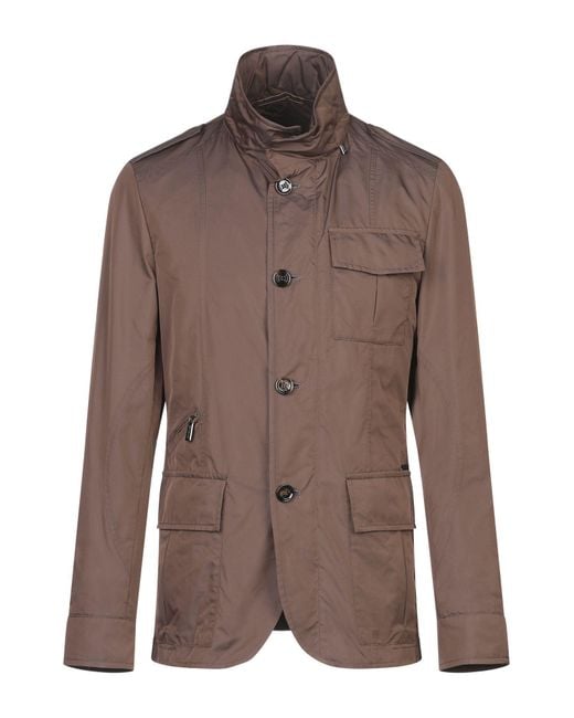 Moorer Brown Jacket Polyester for men