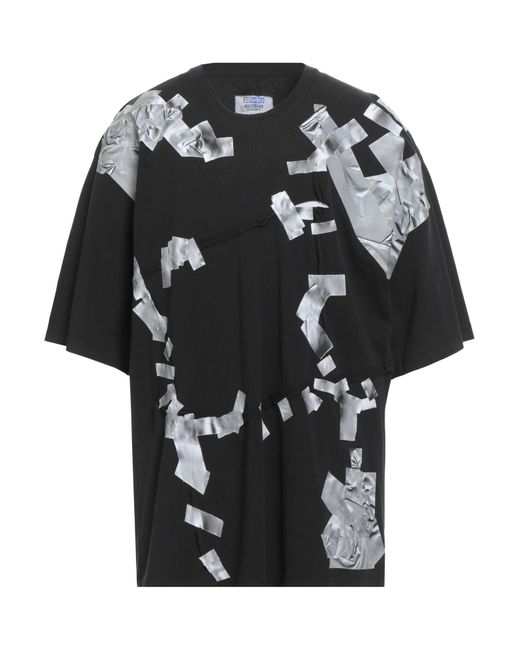 T-Shirt di Doublet in Black da Uomo