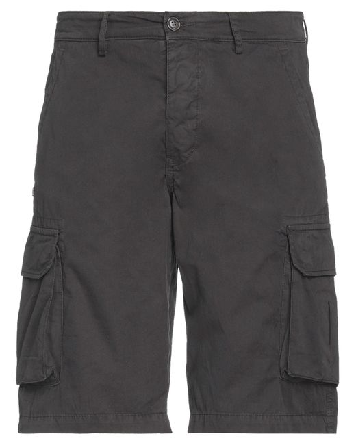 40weft Gray Steel Shorts & Bermuda Shorts Cotton for men