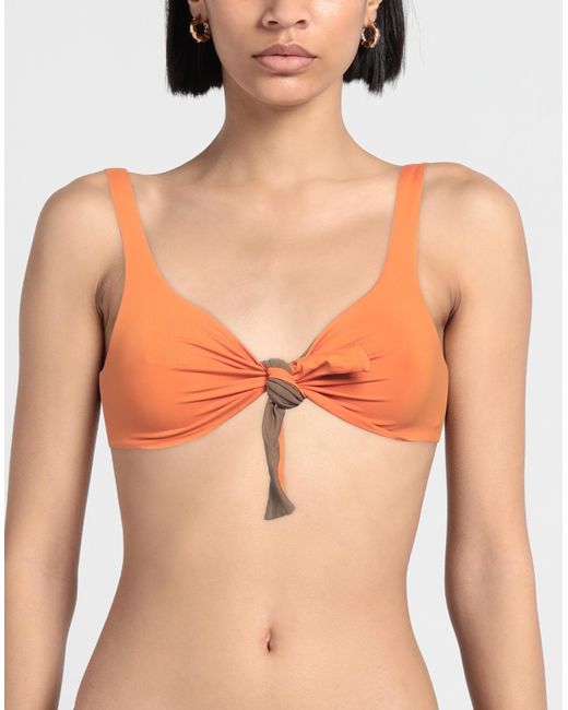 Top de bikini Fisico de color Orange
