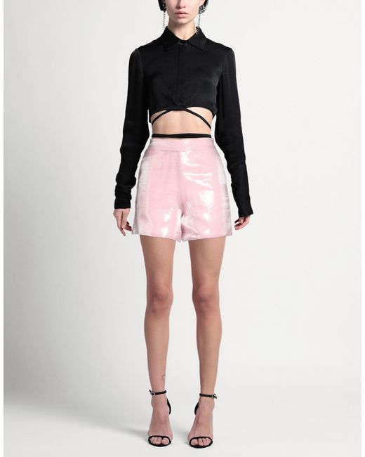 FEDERICA TOSI Pink Shorts & Bermuda Shorts Polyester