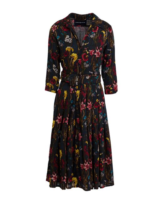 Samantha Sung Black Midi Dress