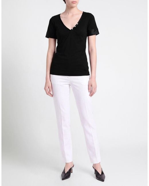 Malo Black T-Shirt Cotton, Elastane