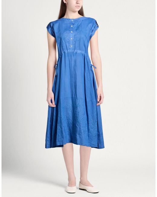 High Blue Midi Dress
