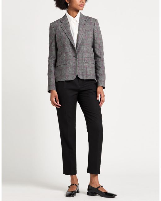 Lardini Black Blazer Wool, Polyester