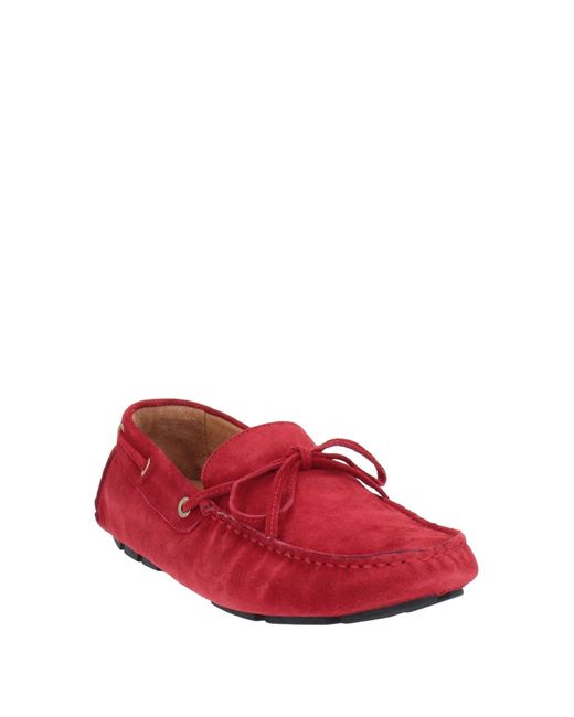 MANIFATTURE ETRUSCHE Red Loafers for men
