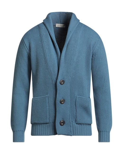 FILIPPO DE LAURENTIIS Blue Cardigan for men