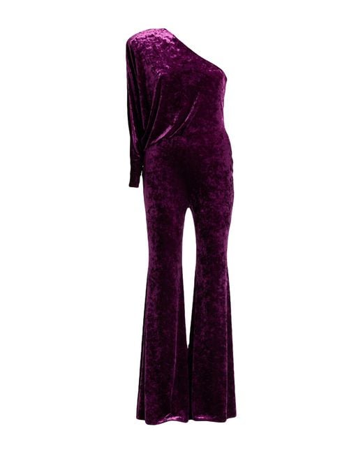 Alexandre Vauthier Purple Jumpsuit