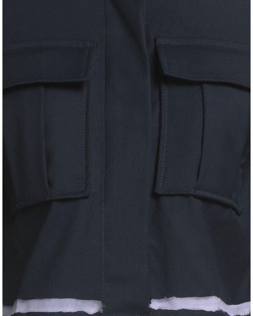 Alpha Studio Blue Jacket Polyester, Viscose, Elastane