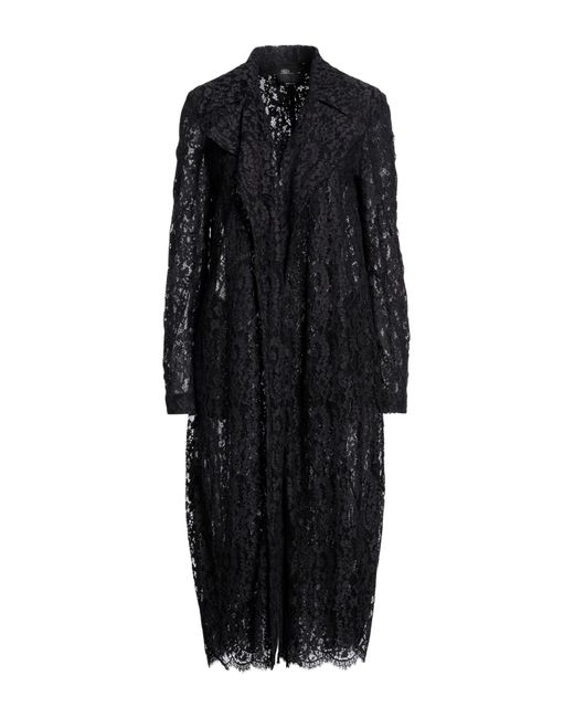 Blumarine Black Overcoat & Trench Coat
