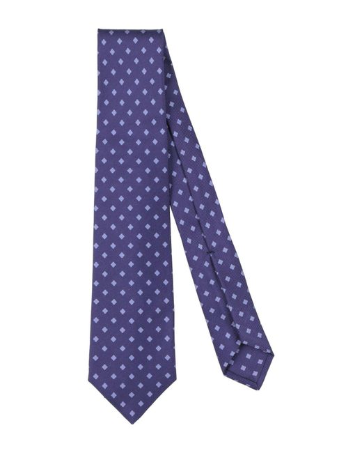 Kiton Purple Ties & Bow Ties Silk for men