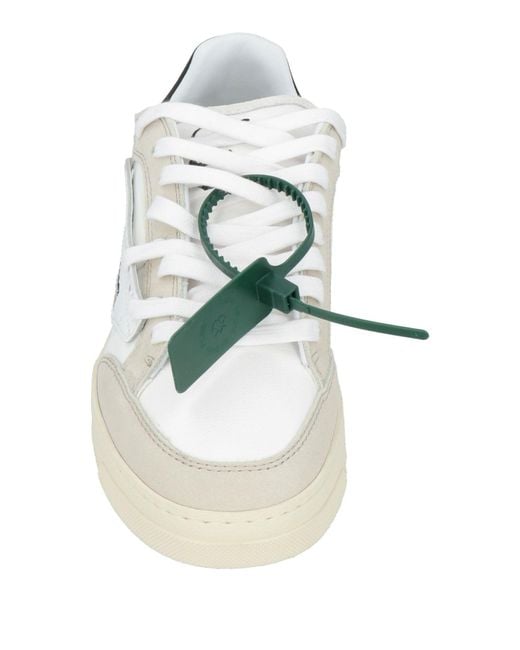 Off-White c/o Virgil Abloh White Sneakers Leather, Textile Fibers for men