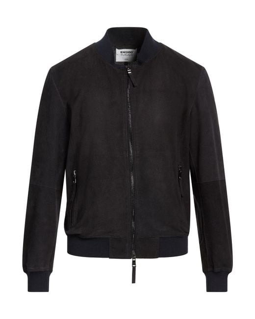 Bully Black Jacket Leather for men