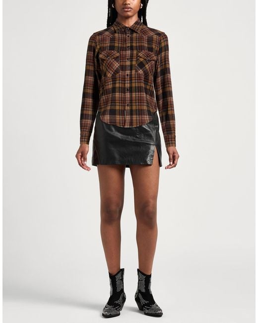 Aries Brown Camel Shirt Cotton