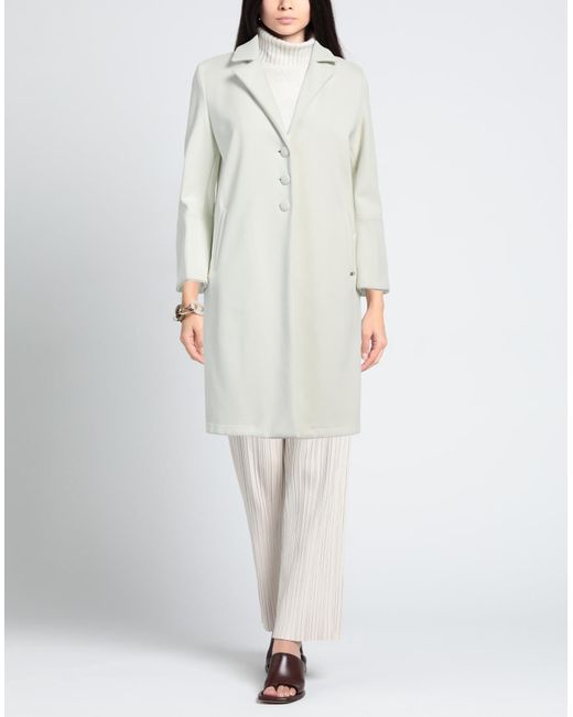 Yuko White Overcoat & Trench Coat