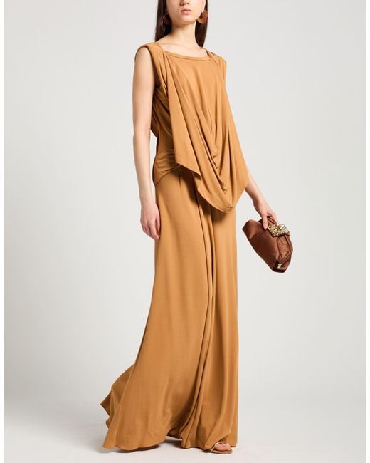Alberta Ferretti Metallic Maxi Dress