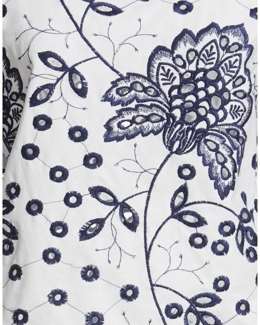 Alpha Studio White Top Cotton, Elastane