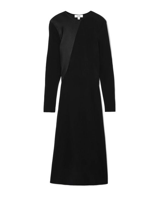 COS Black Midi Dress