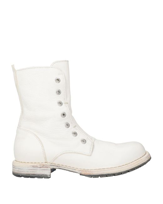 Moma White Ankle Boots Soft Leather