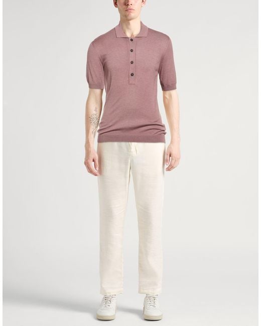 Tagliatore Pink Sweater Mulberry Silk, Viscose for men