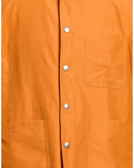 Doppiaa Orange Jacket Cotton, Polyamide for men