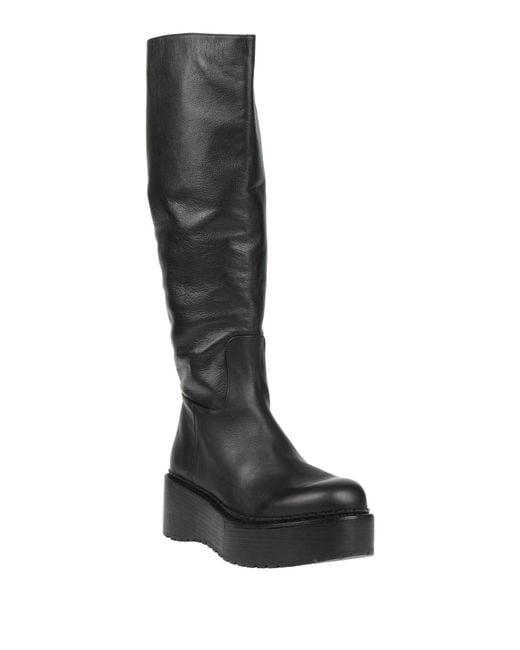 Paloma Barceló Black Boot Leather