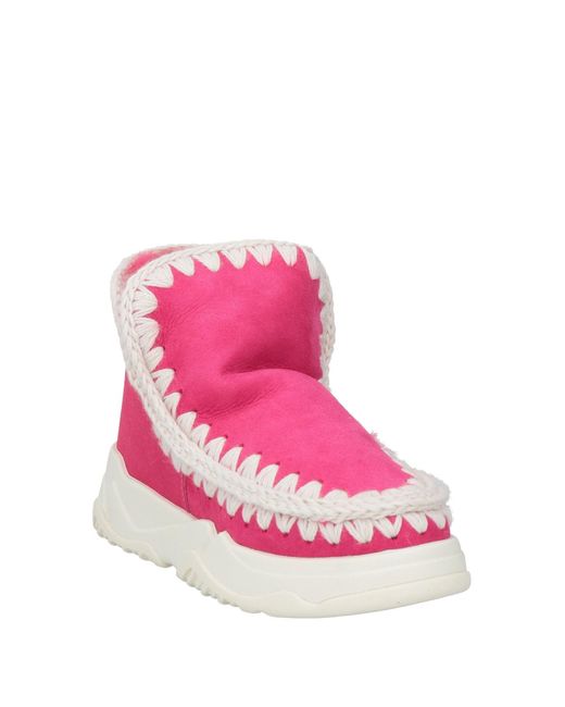 Mou Pink Ankle Boots