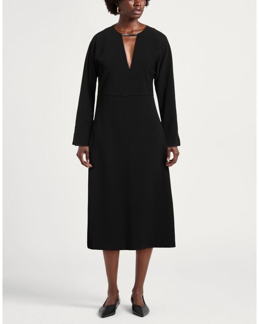 MEIMEIJ Black Midi Dress