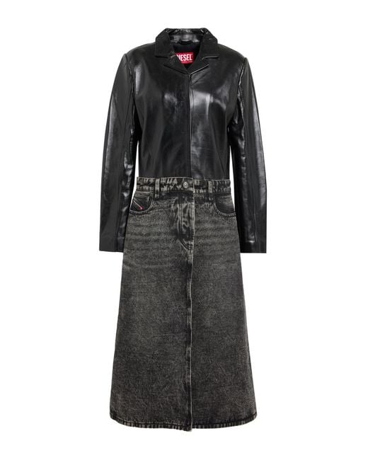 DIESEL Black Jacke, Mantel & Trenchcoat