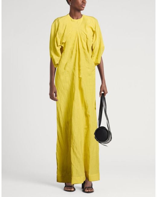 Colville Yellow Maxi Dress Viscose, Linen