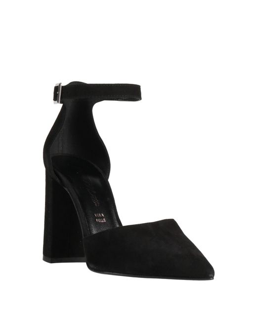 PAOLO MATTEI Black Pumps Leather
