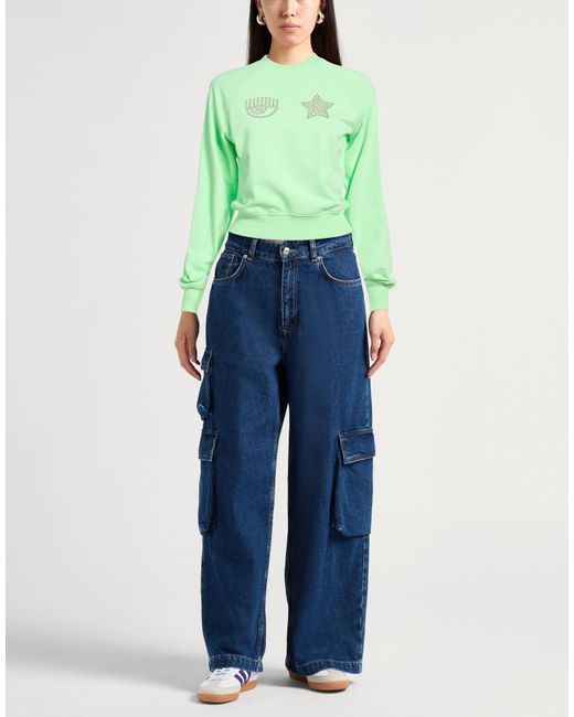 Chiara Ferragni Green Sweatshirts