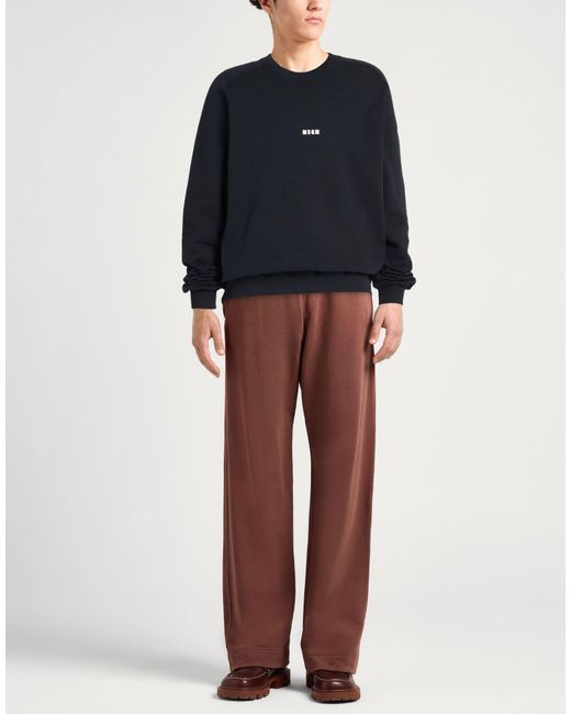 MSGM Blue Sweatshirt Cotton for men