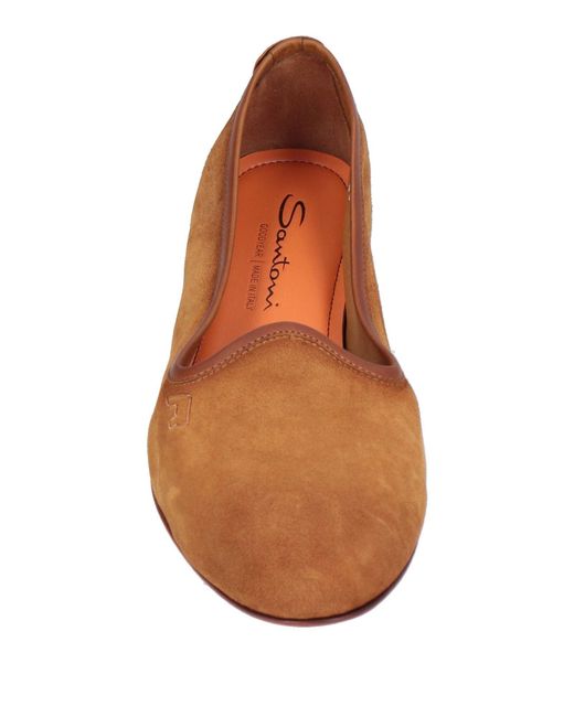 Santoni Brown Loafers