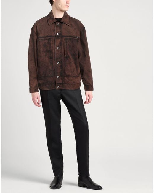 Dolce & Gabbana Brown Denim Outerwear for men