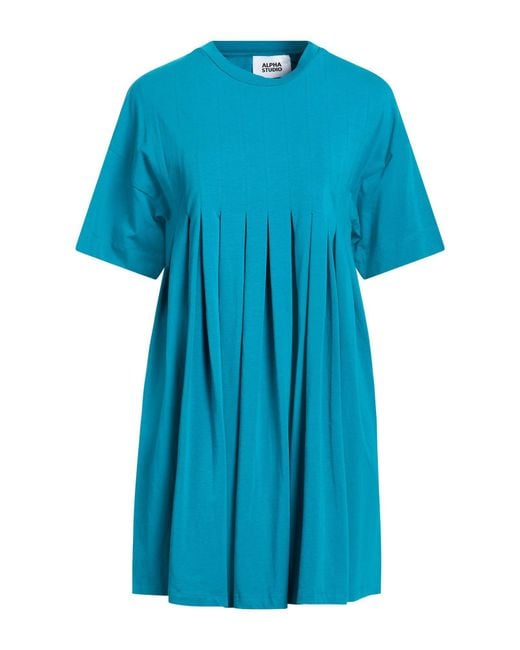Alpha Studio Blue Mini Dress