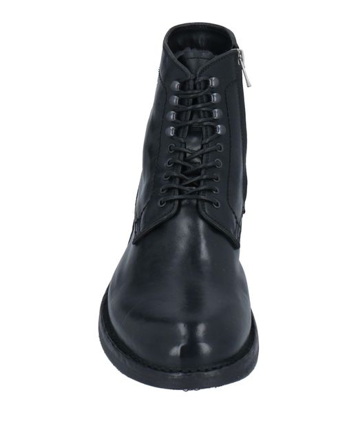 Officine Creative Black Ankle Boots for men