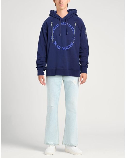 Versace Jeans Couture Blue Sweatshirts for men
