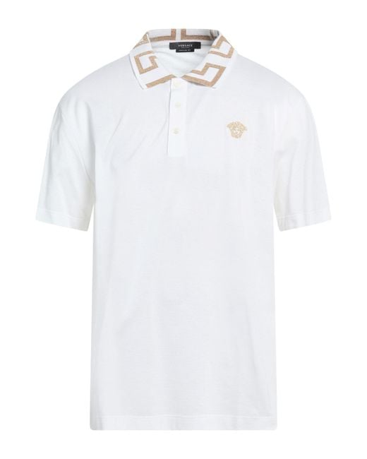 Versace White Polo Shirts for men