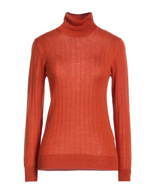 Tagliatore 0205 Red Turtleneck