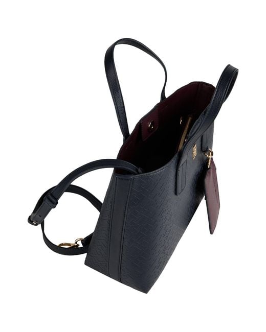 Tommy Hilfiger Black Midnight Handbag Polyurethane